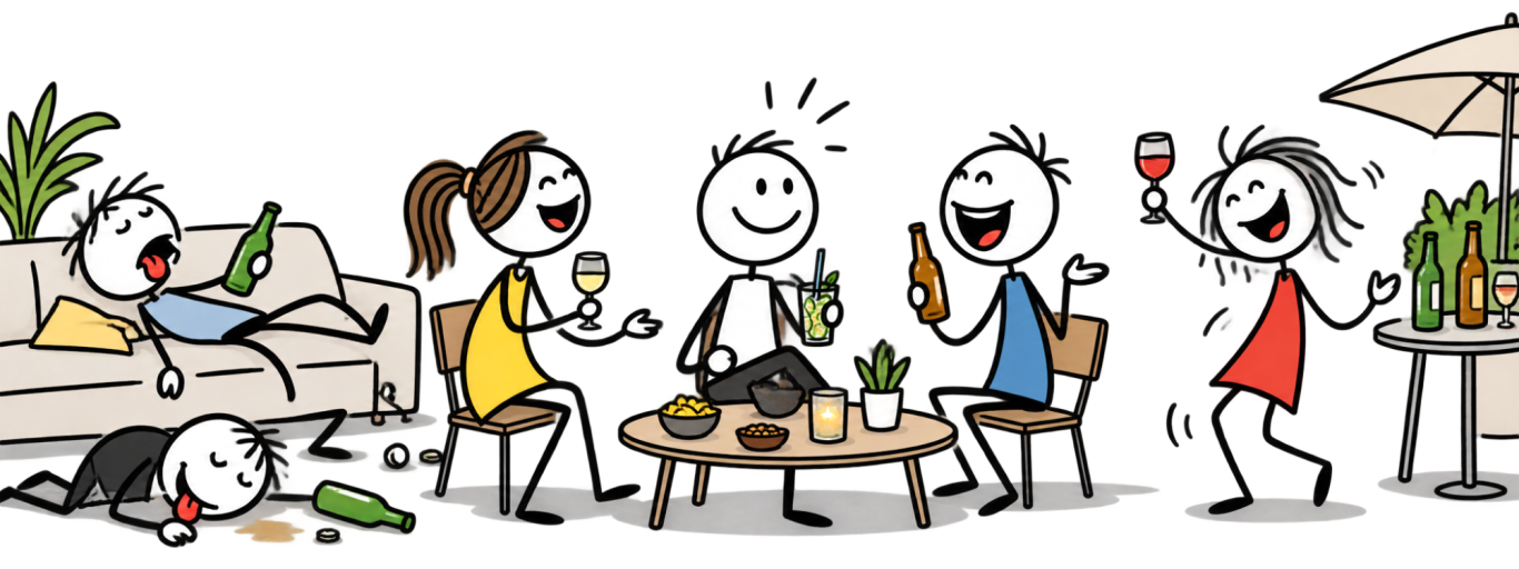 nuechtern-bleiben-wenn-andere-trinken.png Feier mit Alkohol – nüchtern bleiben, wenn Freunde und andere Menschen trinken.